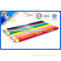 7 Inch Kids Rainbow Wooden coloured pencil sets Silk Screen